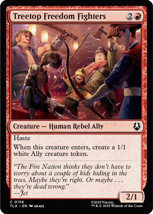 Treetop Freedom Fighters (156) (Foil) - Avatar: The Last Airbender - Game On