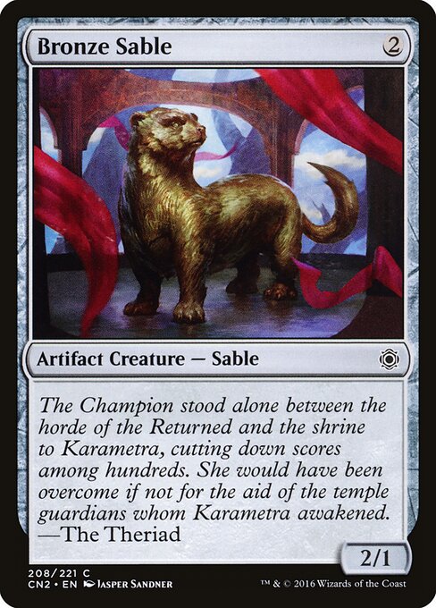 Bronze Sable (208) (Foil) - Conspiracy: Take the Crown - Game On