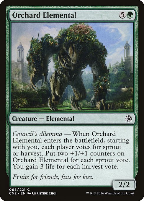 Orchard Elemental (68) (Foil) - Conspiracy: Take the Crown - Game On
