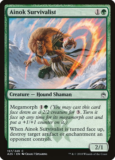 Ainok Survivalist (157) (Foil) - Masters 25 - Game On