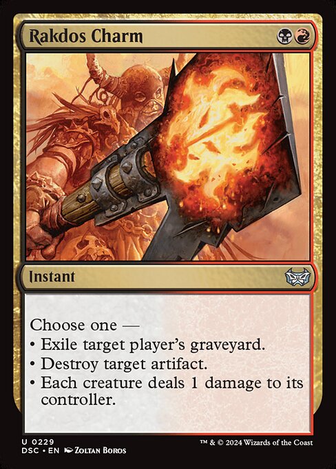Rakdos Charm (229) - Duskmourn: House of Horror Commander - Game On