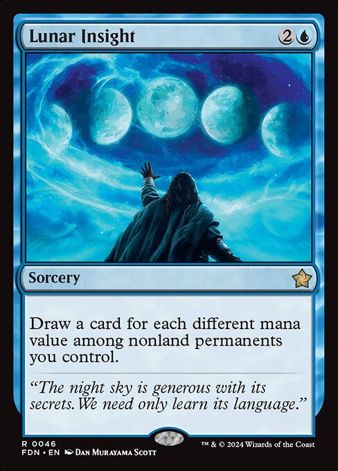 Lunar Insight (46) (Foil) - Foundations - Game On