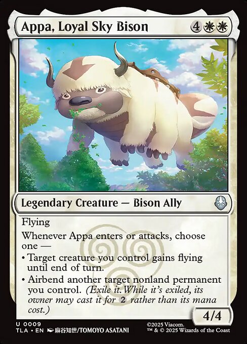 Appa, Loyal Sky Bison (9) (Foil) - Avatar: The Last Airbender - Game On