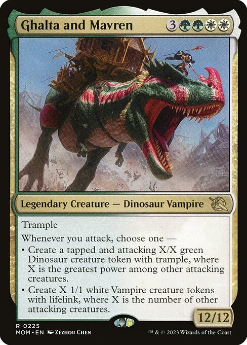 Ghalta and Mavren (225) (Foil) - March of the Machine - Game On