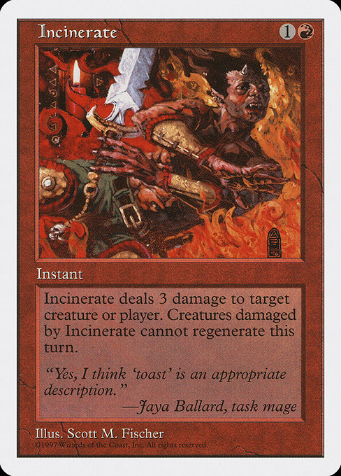 Incinerate (242) - Fifth Edition - Game On
