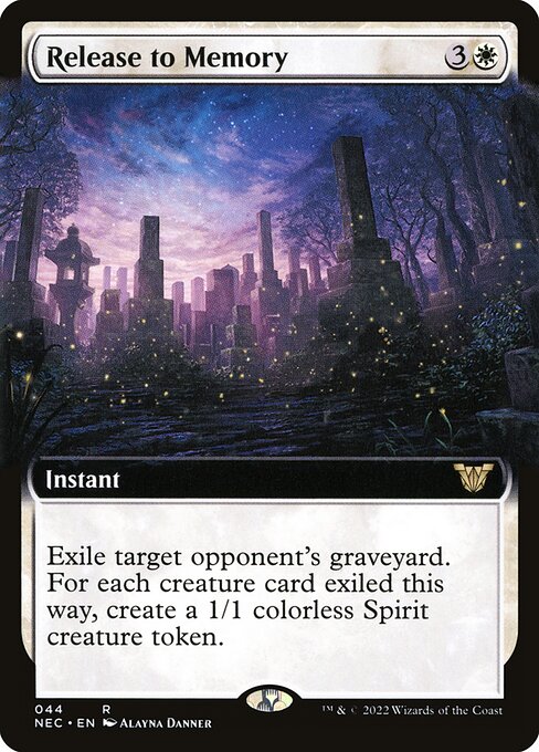 Release to Memory (44) - EXTENDED ART - Neon Dynasty Commander - Game On