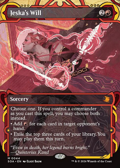 Jeska's Will (44) - BORDERLESS - Secrets of Strixhaven Mystical Archive - Game On