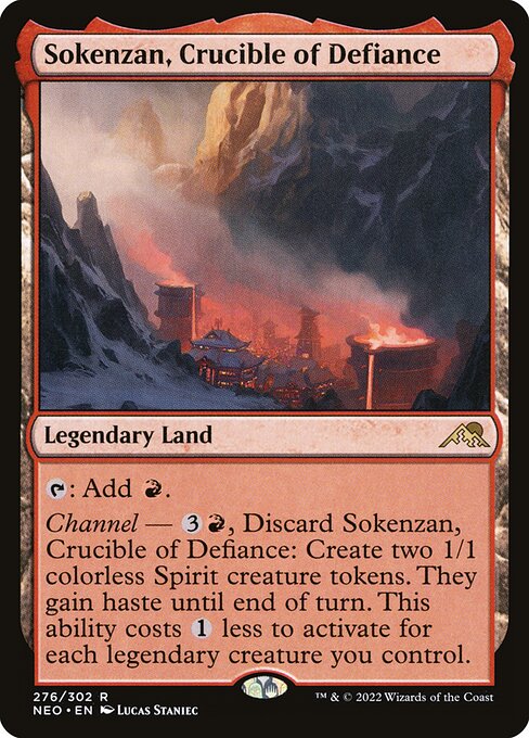 Sokenzan, Crucible of Defiance (276) (Foil) - Kamigawa: Neon Dynasty - Game On