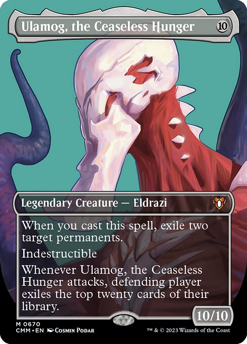 Ulamog, the Ceaseless Hunger (670) - BORDERLESS - FULL ART - Commander Masters - Game On