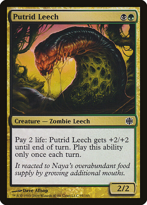 Putrid Leech (95) (Foil) - Alara Reborn - Game On