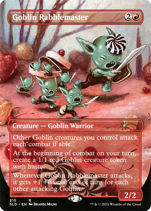 Goblin Rabblemaster (215) - BORDERLESS - FULL ART - Secret Lair Drop - Game On