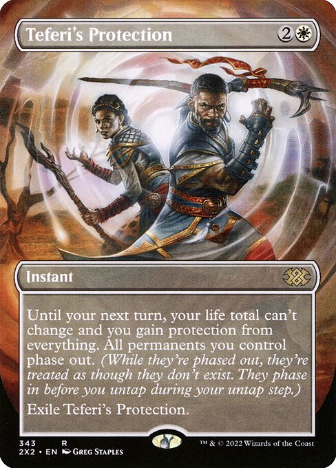 Teferi's Protection (343) - BORDERLESS - FULL ART - Double Masters 2022 - Game On