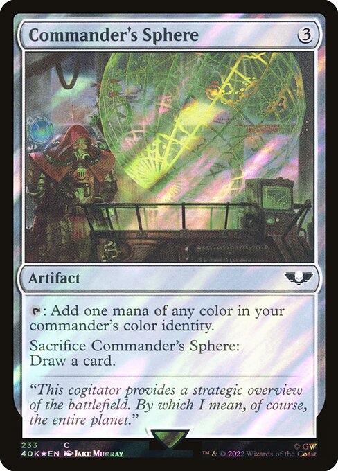 Commander's Sphere (233★) (Foil) - Warhammer 40,000 Commander - Game On