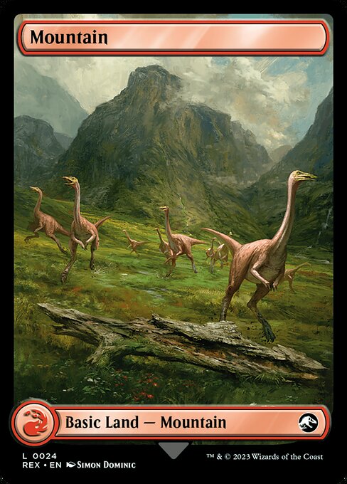 Mountain // Mountain (24) - FULL ART - Jurassic World Collection - Game On
