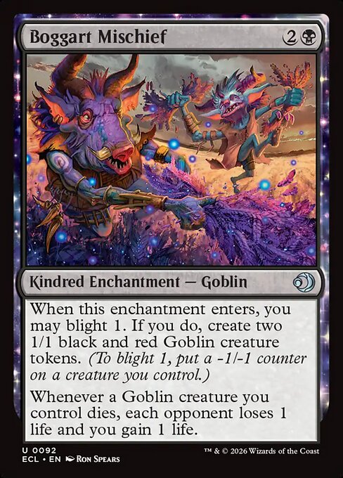 Boggart Mischief (92) - Lorwyn Eclipsed - Game On