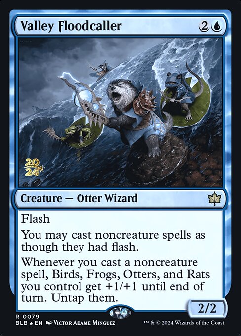 Valley Floodcaller (79s) (Foil) - Bloomburrow Promos - Game On