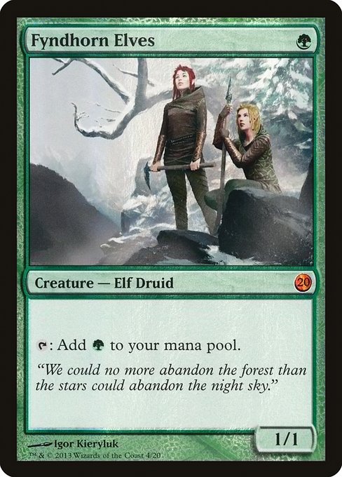 Fyndhorn Elves (4) (Foil) - From the Vault: Twenty - Game On