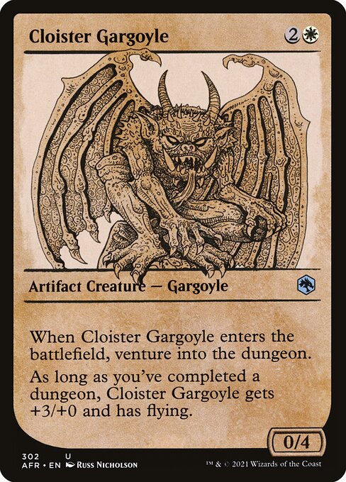 Cloister Gargoyle (302) - SHOWCASE - Adventures in the Forgotten Realms - Game On