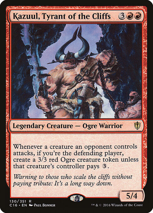 Kazuul, Tyrant of the Cliffs (130) - Commander 2016 - Game On