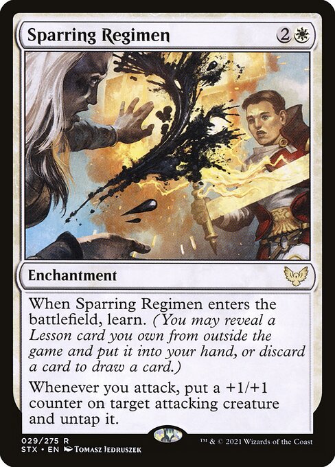Sparring Regimen (29) (Foil) - Strixhaven: School of Mages - Game On