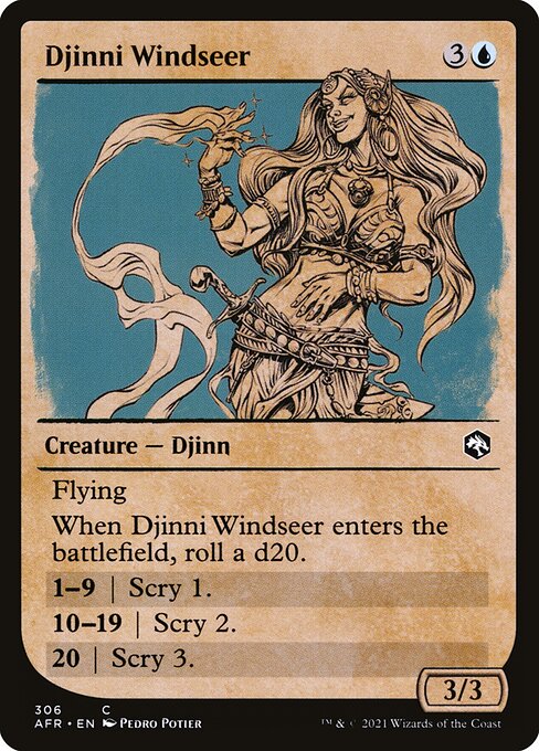 Djinni Windseer (306) - SHOWCASE (Foil) - Adventures in the Forgotten Realms - Game On