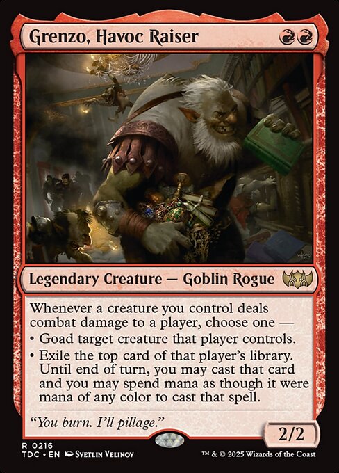 Grenzo, Havoc Raiser (216) - Tarkir: Dragonstorm Commander - Game On