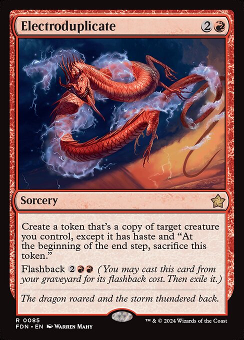 Electroduplicate (85) (Foil) - Foundations - Game On