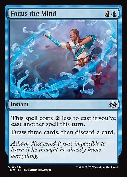 Focus the Mind (45) (Foil) - Tarkir: Dragonstorm - Game On