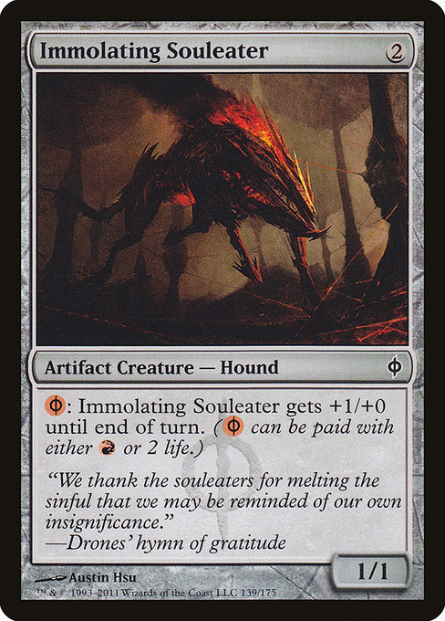 Immolating Souleater (139) (Foil) - New Phyrexia - Game On