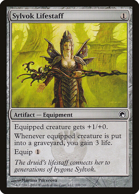 Sylvok Lifestaff (209) (Foil) - Scars of Mirrodin - Game On
