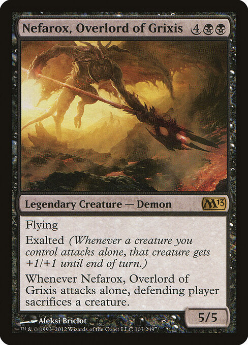 Nefarox, Overlord of Grixis (103) (Foil) - Magic 2013 - Game On