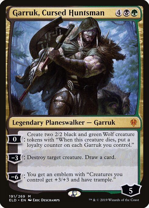 Garruk, Cursed Huntsman (191) - Throne of Eldraine - Game On