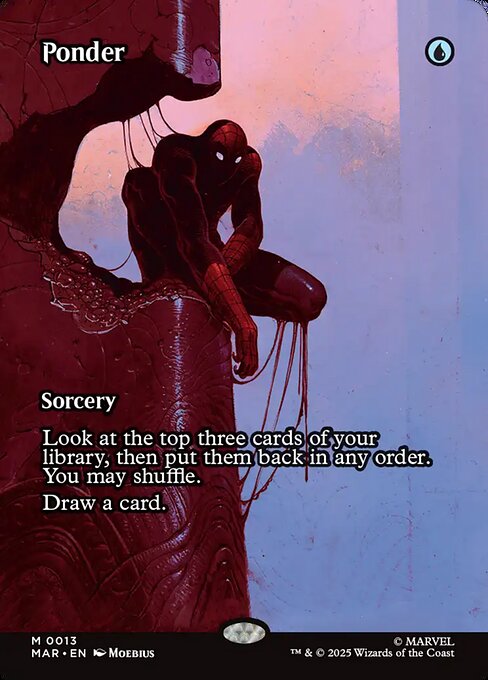 Ponder (13) - BORDERLESS - FULL ART (Foil) - Marvel Universe - Game On