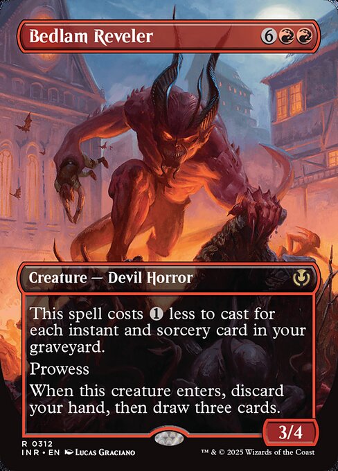 Bedlam Reveler (312) - BORDERLESS - FULL ART - Innistrad Remastered - Game On