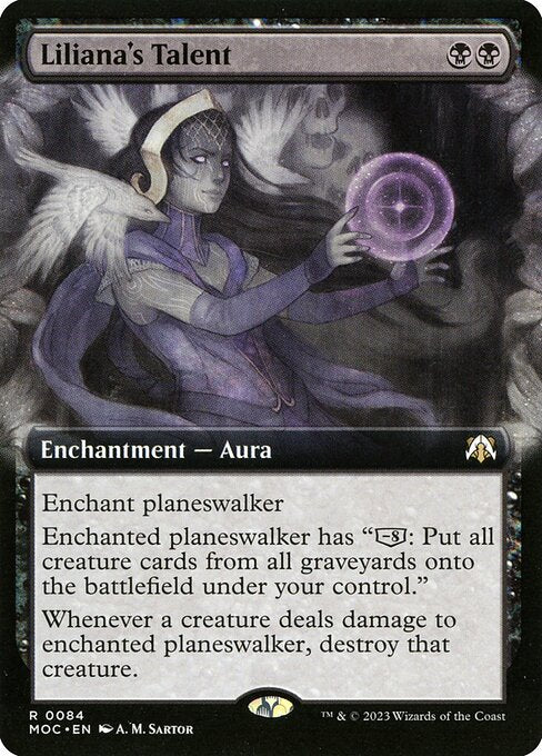 Liliana's Talent (84) - EXTENDED ART - March of the Machine Commander - Game On