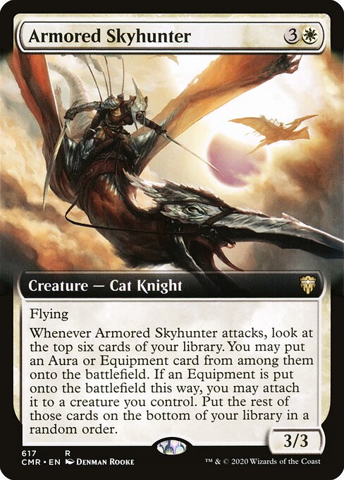 Armored Skyhunter (617) - EXTENDED ART (Foil) - Commander Legends - Game On