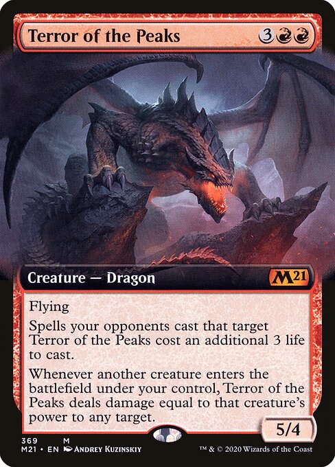 Terror of the Peaks (369) - EXTENDED ART - Core Set 2021 - Game On
