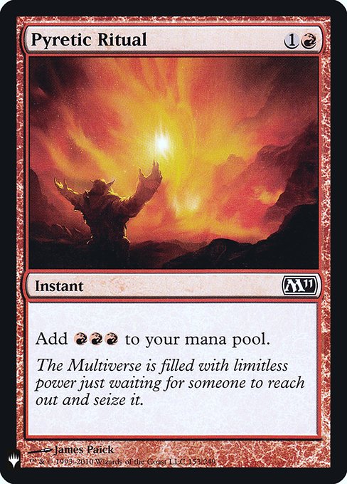 Pyretic Ritual (M11-153) (Foil) - The List - Game On