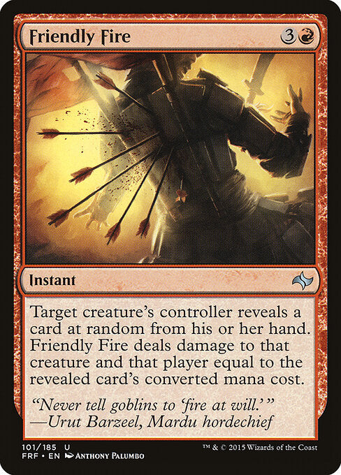 Friendly Fire (101) (Foil) - Fate Reforged - Game On