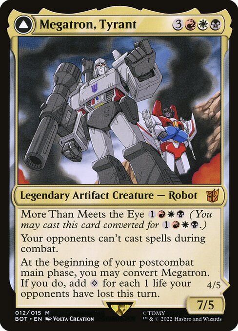 Megatron, Tyrant // Megatron, Destructive Force (12) - Transformers - Game On
