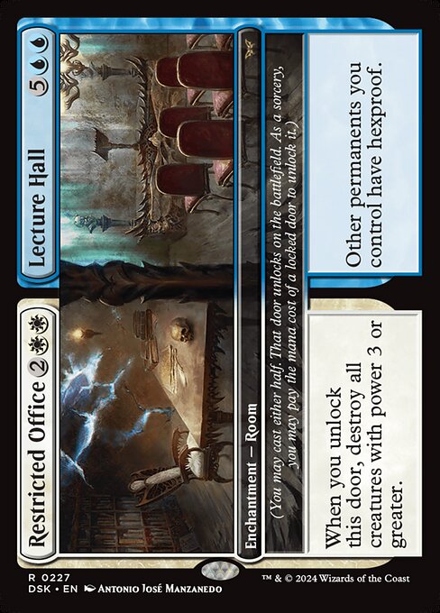 Restricted Office // Lecture Hall (227) (Foil) - Duskmourn: House of Horror - Game On