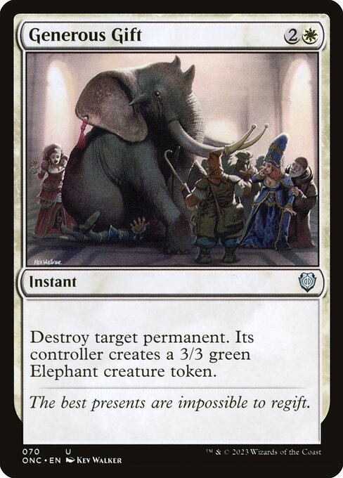 Generous Gift (70) - Phyrexia: All Will Be One Commander - Game On