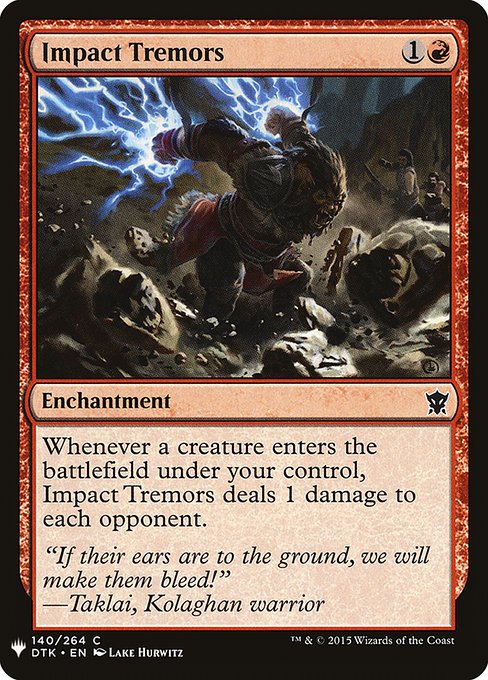 Impact Tremors (DTK-140) - The List - Game On