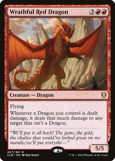 Wrathful Red Dragon (207) - Commander Legends: Battle for Baldur's Gate - Game On