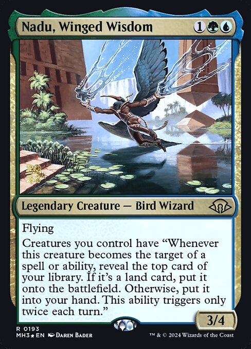 Nadu, Winged Wisdom (193s) (Foil) - Modern Horizons 3 Promos - Game On