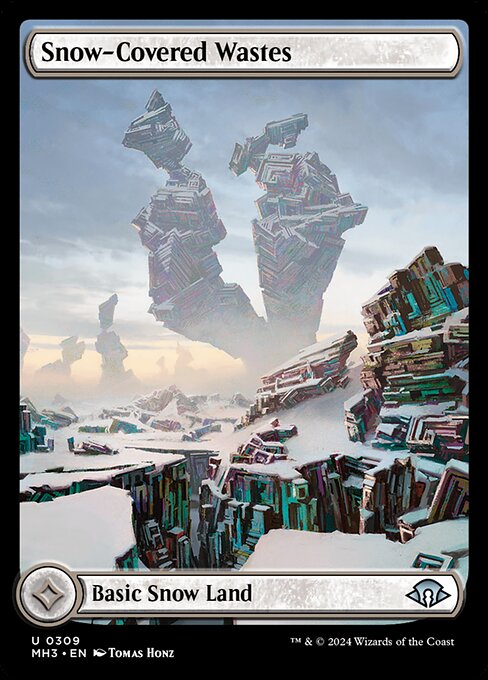 Snow-Covered Wastes (309) - FULL ART - Modern Horizons 3 - Game On