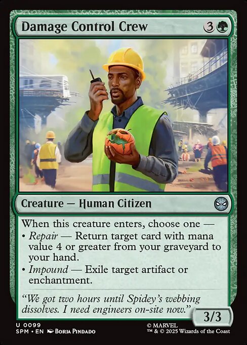 Damage Control Crew (99) (Foil) - Marvel's Spider-Man - Game On