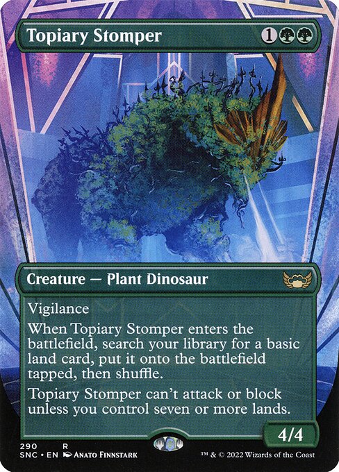 Topiary Stomper (290) - BORDERLESS - FULL ART - Streets of New Capenna - Game On