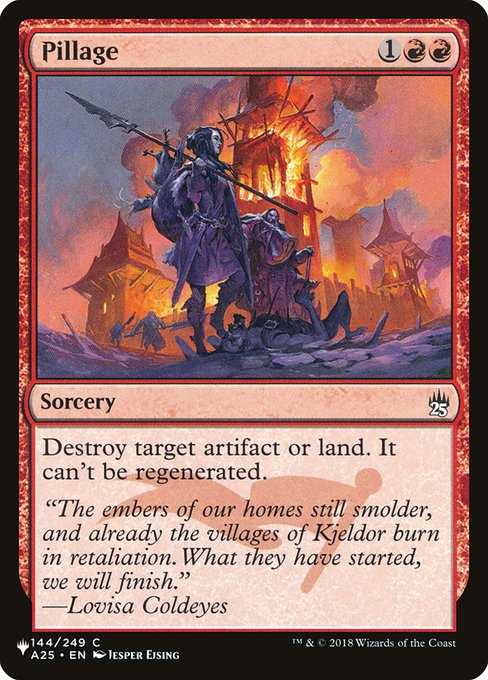 Pillage (A25-144) - The List - Game On