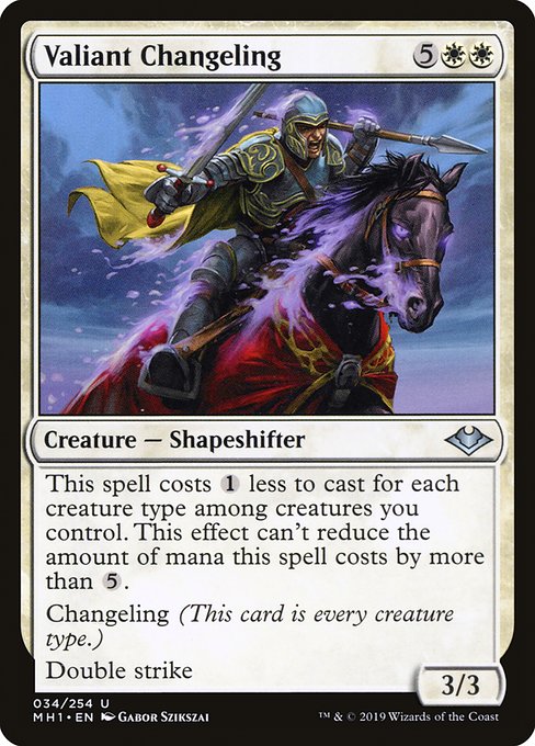 Valiant Changeling (34) - Modern Horizons - Game On